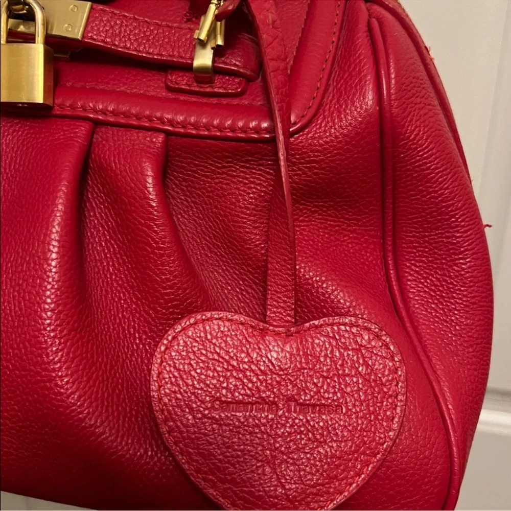 Samantha Thavasa Red Leather Handbag